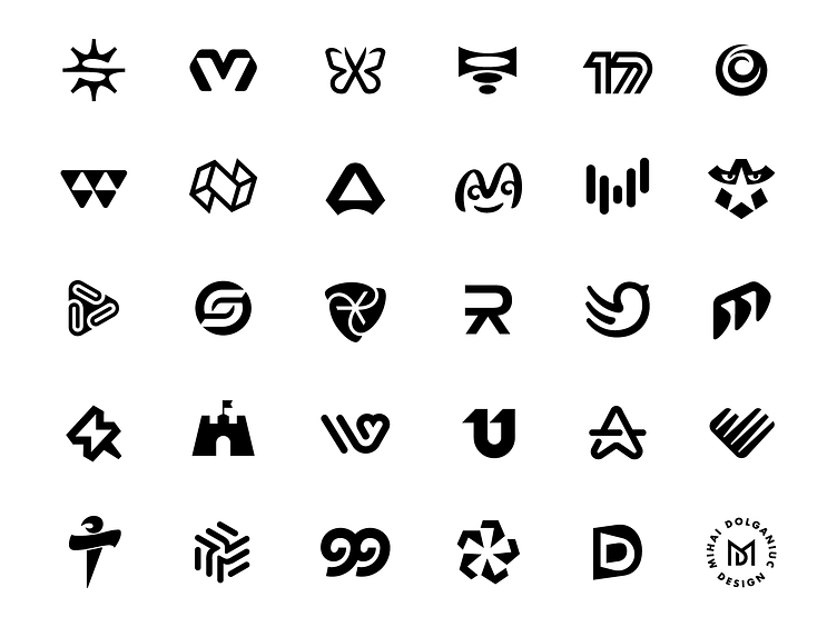 Monochrome Logo Marks and Symbols Collection Part Two by Mihai ...