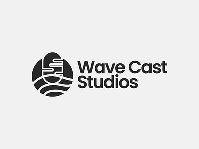 Wave Cast Studios audio logo branding design letter mark logo design logo logo design logo design inspiration logo design inspirations logo inspiration podcast logo podcast logo design podcast studio logo