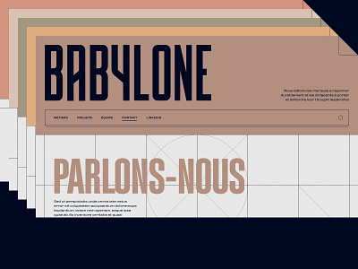 Agence Babylone by Babel animation bold color condensed design interactive low energy motion sustainable ui webdesign website