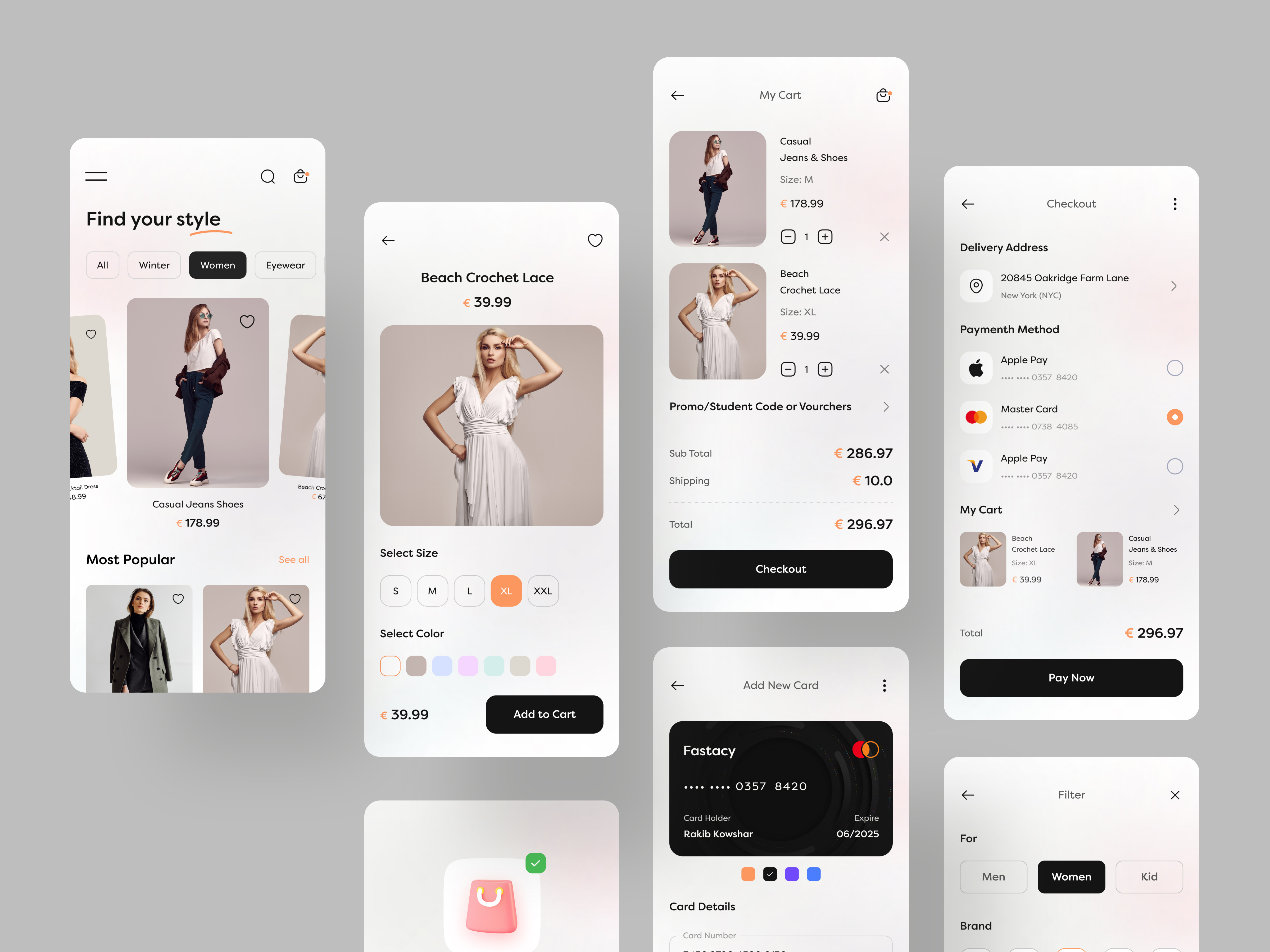 Example of Ecommerce App Design