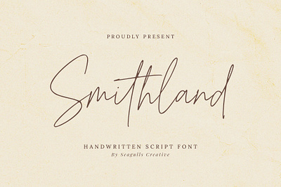 Smithland Font font handwritten handwritten font lettering script script font signature signature font signature script stylish signature