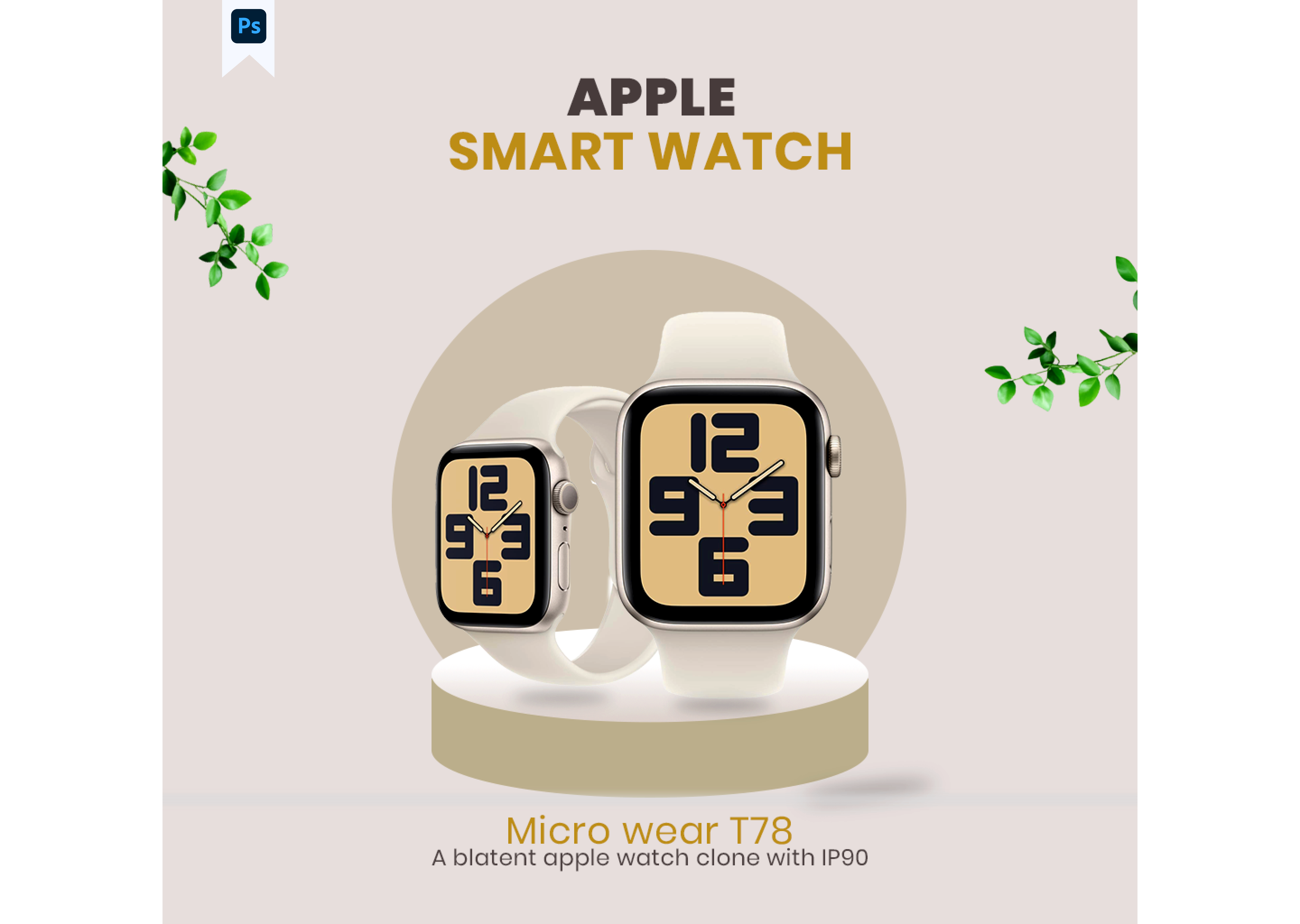 watch poster product design branding graphic design logo ui