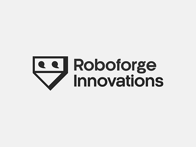 Roboforge Innovations branding design letter mark logo design logo logo design logo design inspiration logo design inspirations logo inspiration robo company logo robo startup logo robot logo robot startup logo design