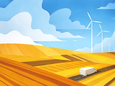 Fields art field fireart fireart studio gartman illustration landscape nature sun texture