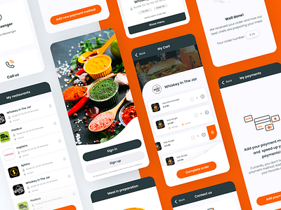 Manu app - Summary dashboard design figma gromulski illustrations ios native restaurant sketch ui ux uxui