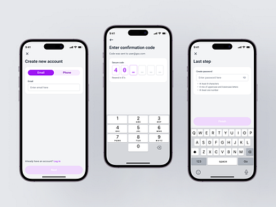 Digital wallet onboarding process app design crypto digital wallet onboarding registration ui ux