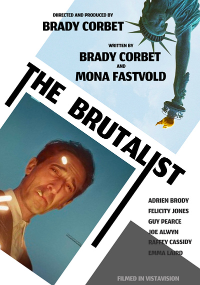 The Brutalist. Movie poster. drib dribbbleweeklywarmup figma graphic design movie movie poster vector