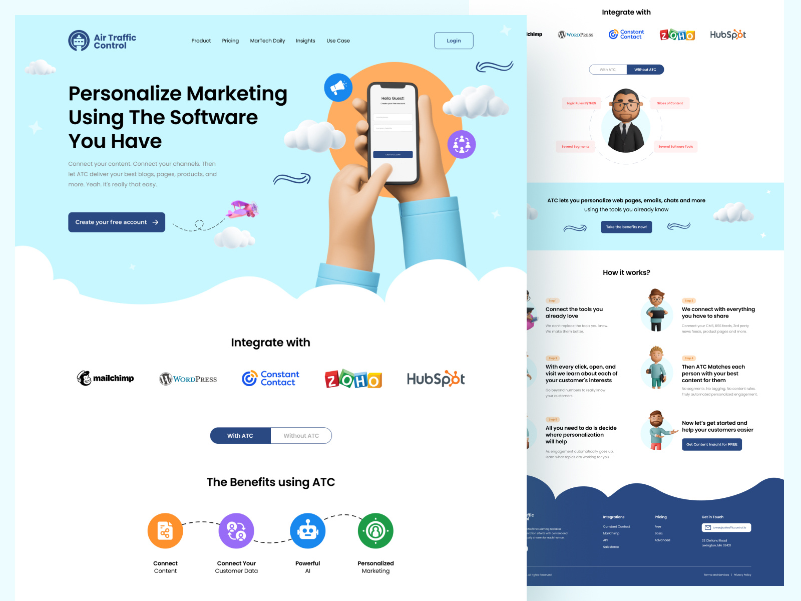 Example of Web & App Design With Playful 3D
