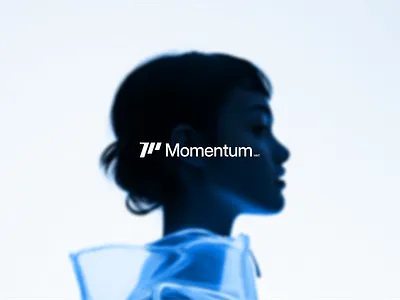 Futuristic Blockchain SaaS Company Logo Design ai apple blue brand branding design futuristic graphic design illustration letter logo m midjourney minimal momentum photography sharp sleek tesla ui