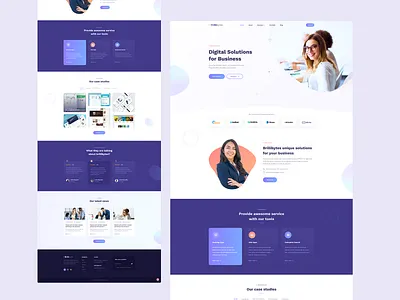 Brillibytes - Web & App Development Agency agency app development clean ui digital agency home page interaction landing page minimal modern product trendy ui uiux ux web web app web development website