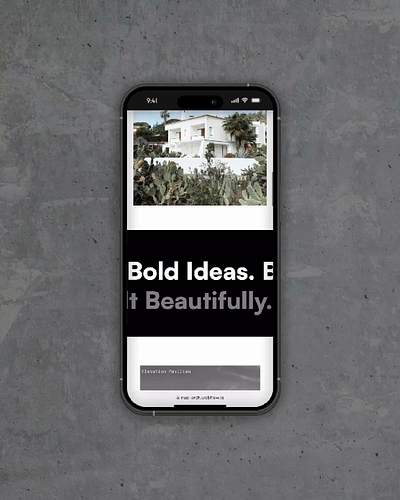 Nue Architects - Mobile run-through animation architecture branding design graphic design logo ui web design