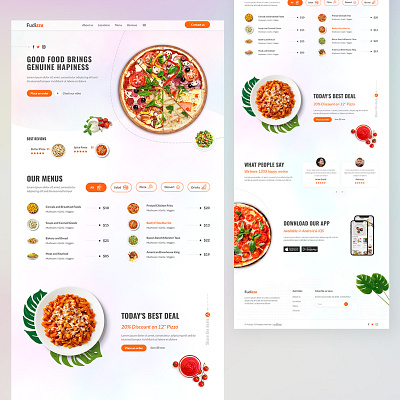 Restaurant Landing Page Concept - UI/UX brandingdesign cafe coffee cooking cuisine delicious delivery drinks food foodblogger graphicdesign landing pasta pizza restaurant restaurantdesign seafood uiux webdesign wine