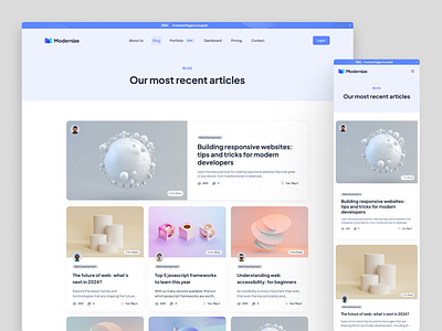 Modernize Blog Listing Page Design admin template design admin ui design blog listing design blog listing ui design blog page design blog page latest design blog page ui blog ui design design modernize modernize admin panel design mordernize blog page design page design page ui design product listing design template template design ui