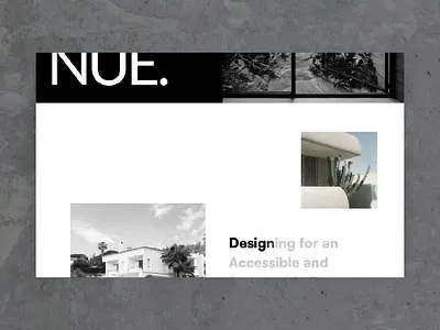 Nue Architects - Website run-through animation architecture branding design logo ui web design