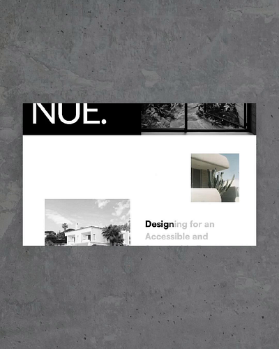 Nue Architects - Website run-through animation architecture branding design logo ui web design