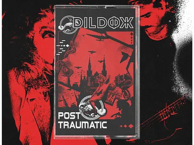 DILDOX CASSETTE ARTWORK & LAYOUT artwork branding cassette design design graphic design illustration logo merch music design t shirt artwork