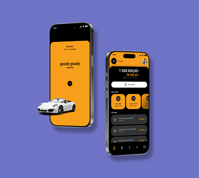 leasing company prototype ( mobile app) app figma mobila ui