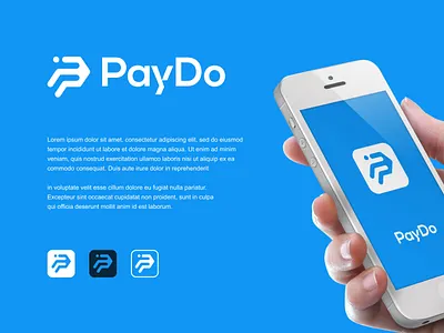 Paydo Logo Design app banking brand identity branding business card credit design finance financial graphic design illustration logo logo design logo designer minimalist modern money pay payment