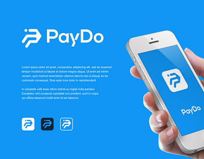 Paydo Logo Design app banking brand identity branding business card credit design finance financial graphic design illustration logo logo design logo designer minimalist modern money pay payment