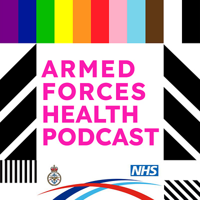 Armed Forces Health Podcast cover branding concept design