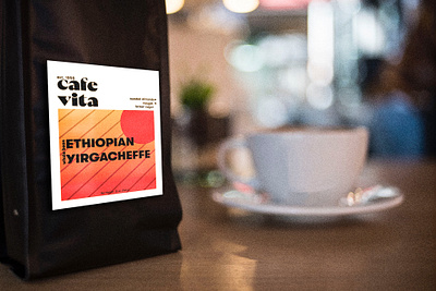 Cafe Vita: Label Design Concept branding branding and identity coffee design graphic design label logo minimalist