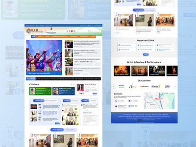 Re-Design as per ICCR Guidelines branding color corporate events figma government graphic kualalumpur layout ui ux