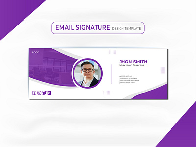 Corporate, Modern, and Professional Email Signature design modern