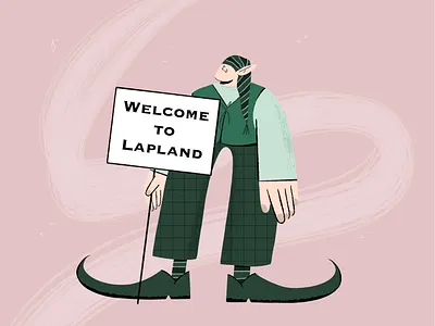 Lapland character characterdesign christmas christmas card clean designart elf flat illustration flatdesign graphics happy illustration inspiration minimal modern art visual graphics web illustration webdesignart