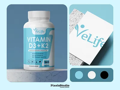 VITAMIN D3+K2 – Clean & Premium Design | By PixelsStudio
