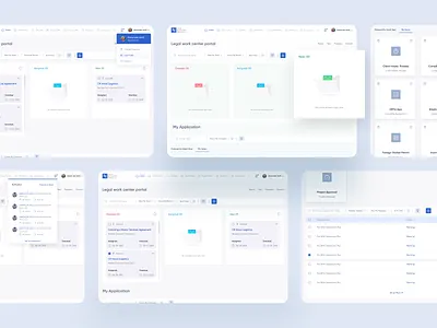 Legal Automation - Legal Work Center Web Portal best ui branding creative design legal automation management modern online platform popular design portal satrtup trendy ui uiux web design web portal website