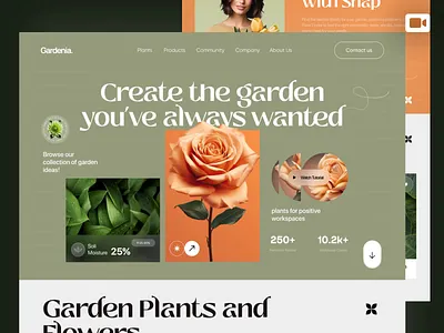 Flower shop web ui design animation clean ui ecommerce flower flower shop hero section minimal ui modern ui online shop product design shop store ui ux web web design web ui website