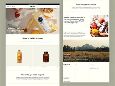 Modern Website Design for Health & Wellness Products 3d animation branding graphic design logo motion graphics ui