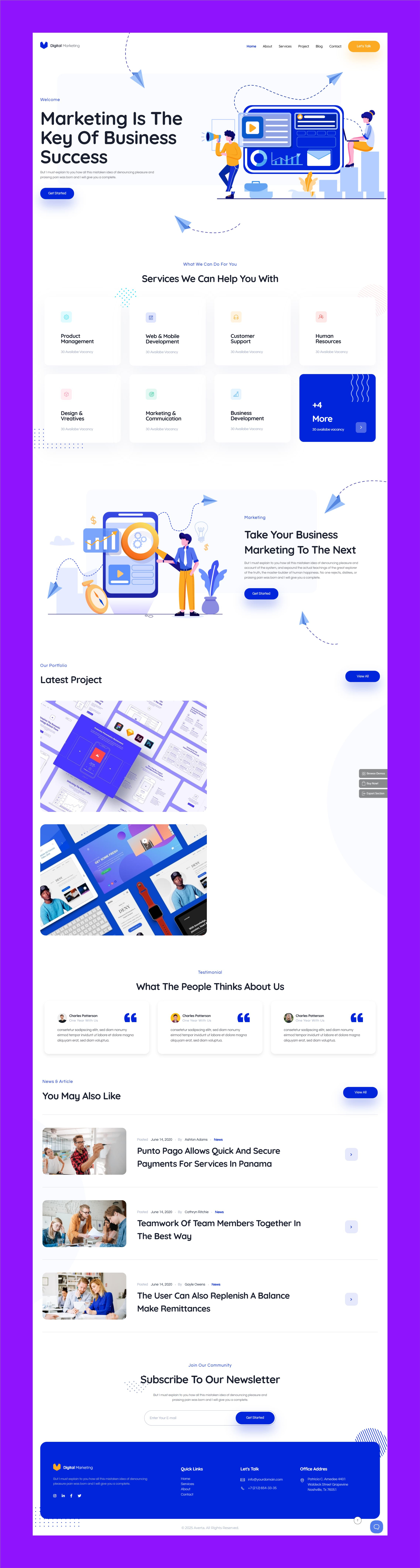 Digital Marketing Agency elementor landing page ui ux webdesigner wordpress web designer