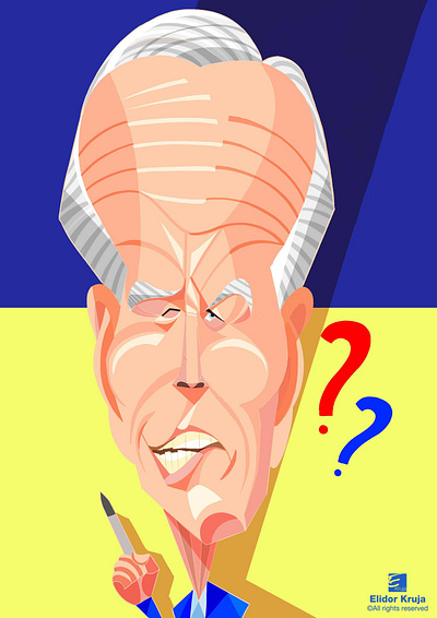 Joe Biden digital caricature caricature cartoon digital art digital illustration drawing illustration joebiden painting politic president procreate usa