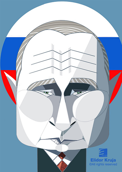 Vladimir Putin digital caricature caricature cartoon digital art digital illustration drawing illustration painting procreate putin russia