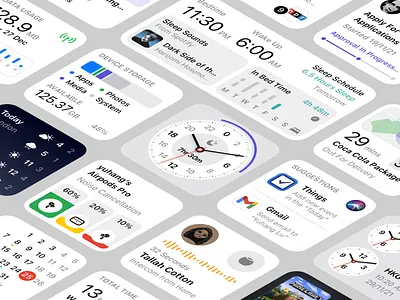 Tool Widgets 6 app application battery clock concept design human ios panel platform sketch sleep statistics tool tools ui widget widgets