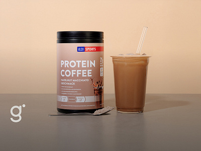 Product Design: ALDI SPORTS Protein Coffee branding design graphic design productdesign typography