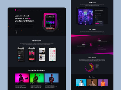 Label Foundation blockchain dailyui design figma illustration inspiration marketplace nft ui uidesign userinterface ux webdesign