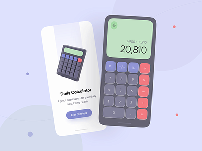 Calculator App - Mobile application afghanistan app application calculations calculator calculator app design illustration ios ios application mini minimal mobile mobile app ui ux yasir