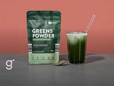 Product Design: ALDI SPORTS Greens Powder branding design graphic design productdesign typography