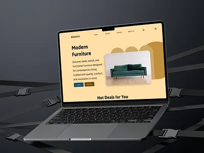 Landing Page - Modern Furniture branding design graphic design landing page ui ux design ux designer webdesign