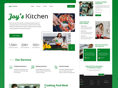 Joy's Kitchen Website Pages