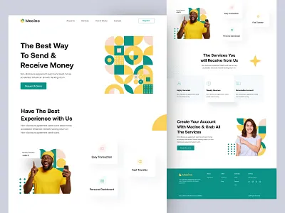 Finance Landing Page bank card banking landing page design digital banking website finance app financial analysis financial landing page financial saas financial technology fintech home page landing page mobile banking website design one page finance top design trending ui uiux web website