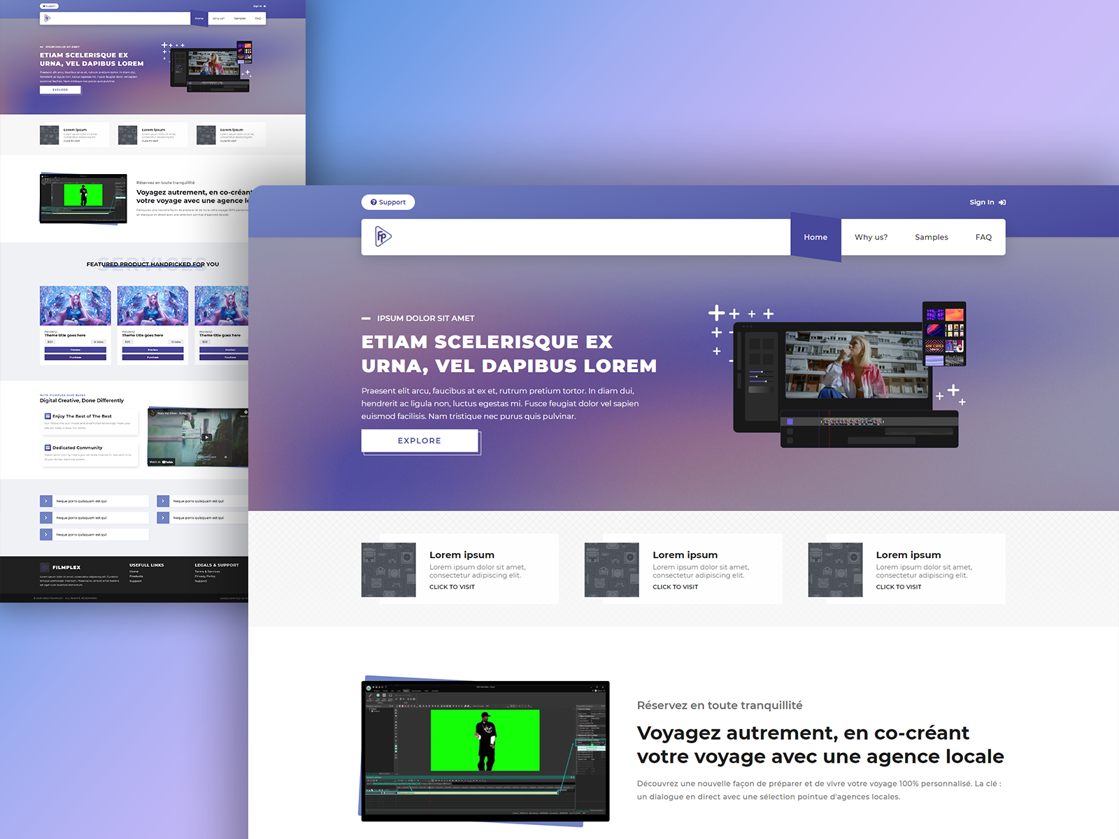 Filmplex - Professional Video Editor by Eshxn C. on Dribbble