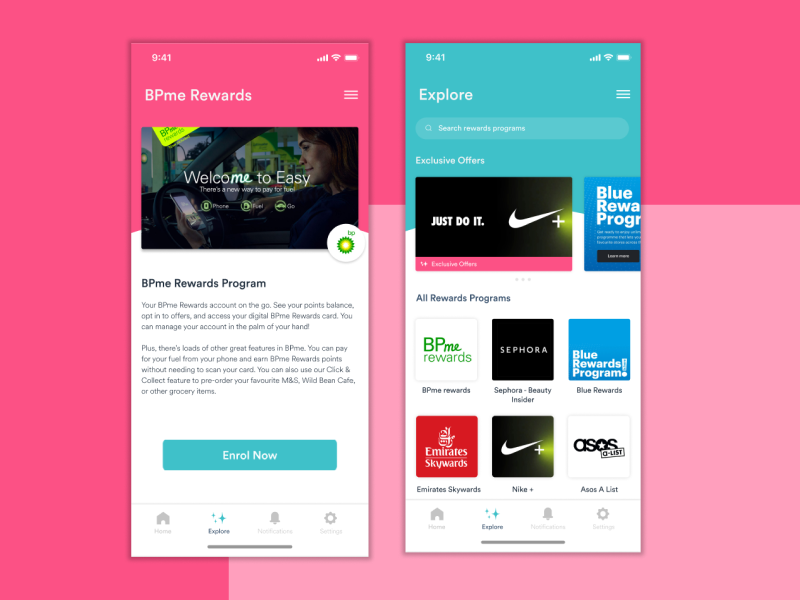 Example of UX/UI & Product Design β Mobile
