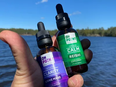 On Point Mushroom Tincture Packaging branding marketing packaging