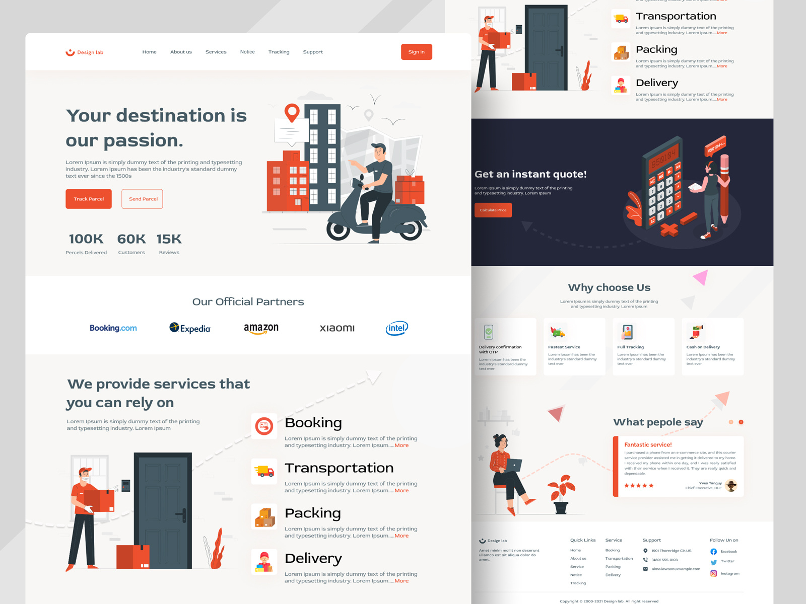 Example of Food Delivery Website UI UX Design