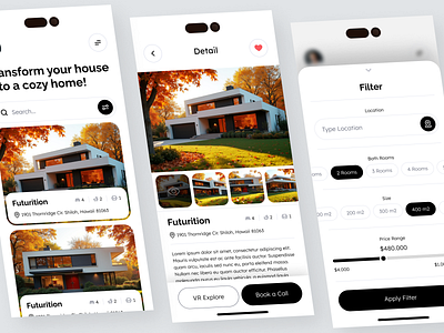 Real estate ~ Mobile apps 3d animation app design branding design graphic design illustration logo mobile mobile app motion graphics ui ui design uidesign uiux ux uxdesign