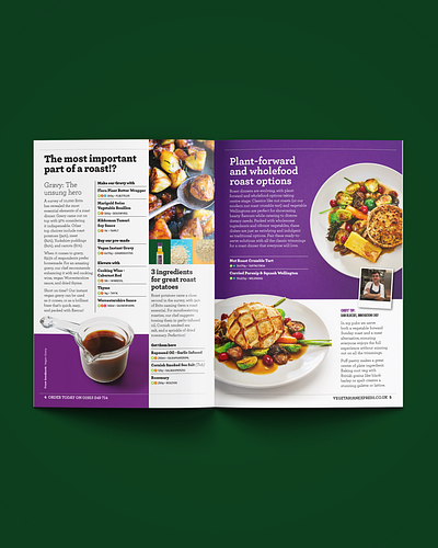 FLAVOURS - Spring Edition brochure design editorial food layout magazine