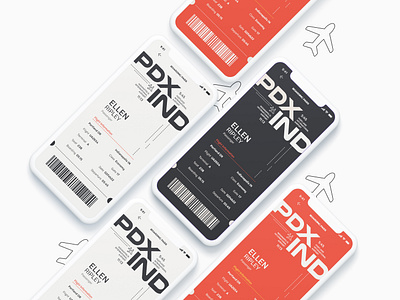 DailyUI Boarding Pass app barcode boarding pass dailyui dailyui024 dailyuichallenge design people plane product design ticket typography ui ui design user experience ux xd